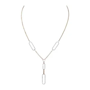 Clearance Kelley Collection Diamond Paperclip Necklace