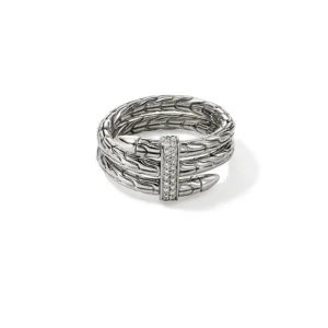 Online John Hardy Diamond Pave Double Wrap Spear Ring