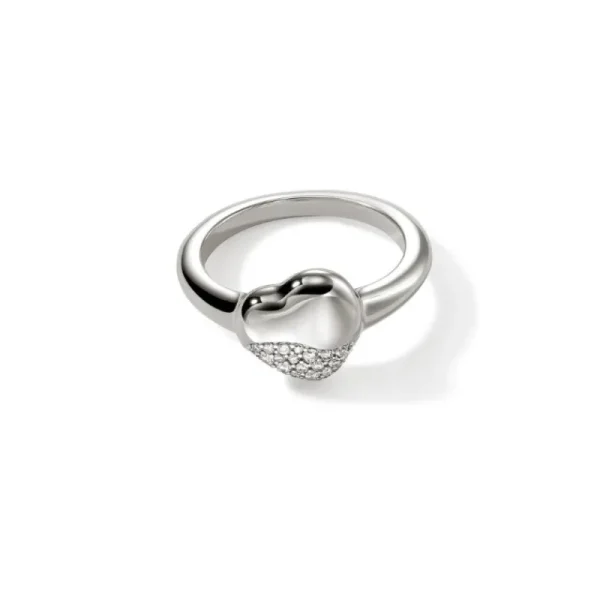 Sale John Hardy Diamond Pave Pebble Heart Ring