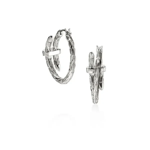 Clearance John Hardy Diamond Pave Spear Hoop Earrings