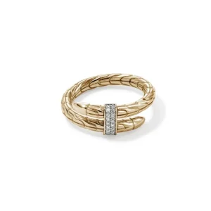 New John Hardy Diamond Pave Wrap Ring