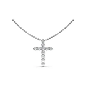 Discount Fana Diamond Prong Cross Necklace