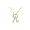 Hot Kelley Collection Diamond Script Initial "R" Necklace