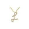 Clearance Kelley Collection Diamond Script Initial "L" Necklace