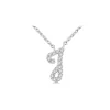 Fashion Kelley Collection Diamond Script Initial "J" Necklace