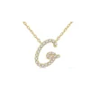 New Kelley Collection Diamond Script Initial "G" Necklace