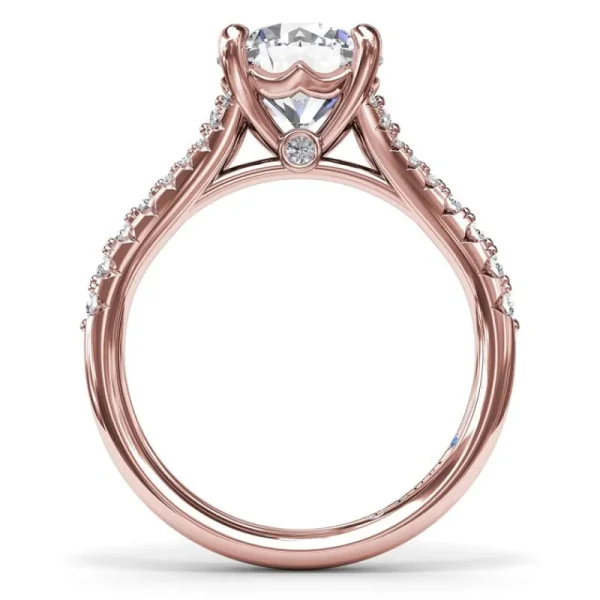 New Fana Diamond Split Shank Engagement Ring