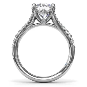 New Fana Diamond Split Shank Engagement Ring