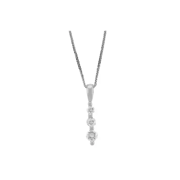 New Kelley Collection Diamond Three Stone Pendant