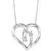 New Kelley Collection Diamond Two-Stone Heart Pendant