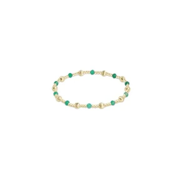 Outlet ENewton Design Dignity Sincerity Pattern 4mm Bead Bracelet Green Onyx