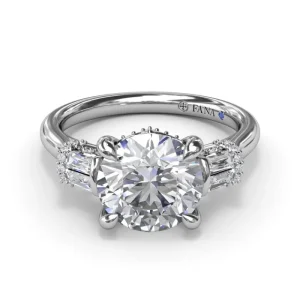 Sale Fana Double Baguette Diamond Engagement Ring