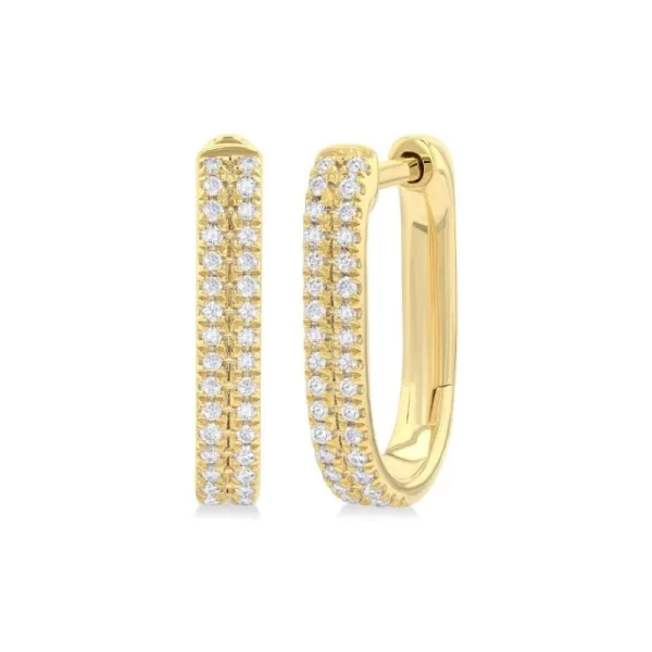 Outlet Kelley Collection Double Row Hoop Earrings