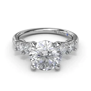 Best Fana Double Side Stone Engagement Ring