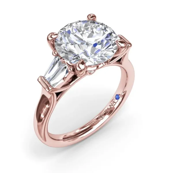 Sale Fana Double Tapered Baguette Diamond Engagement Ring