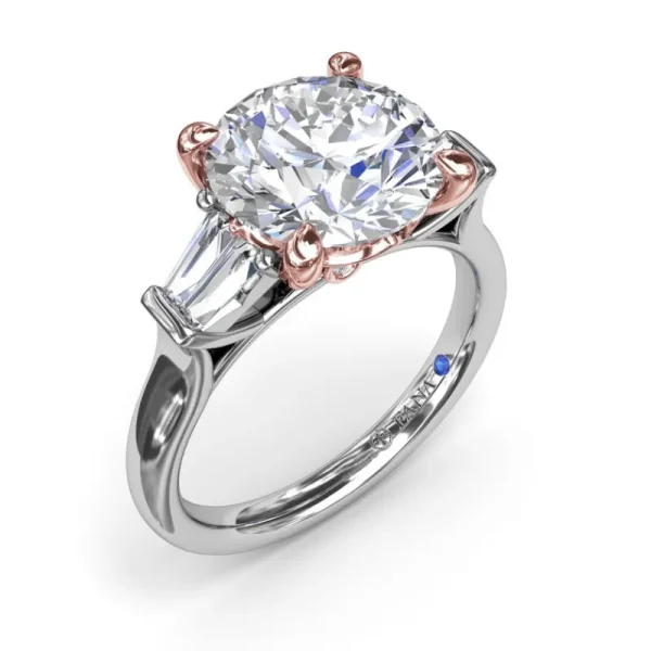 Sale Fana Double Tapered Baguette Diamond Engagement Ring