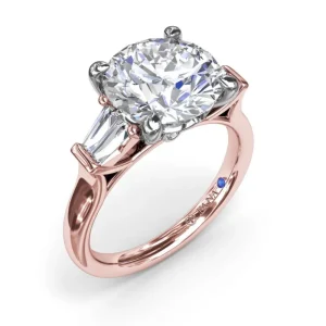 Sale Fana Double Tapered Baguette Diamond Engagement Ring