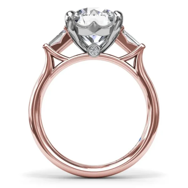 Sale Fana Double Tapered Baguette Diamond Engagement Ring