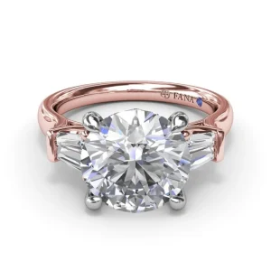 Sale Fana Double Tapered Baguette Diamond Engagement Ring