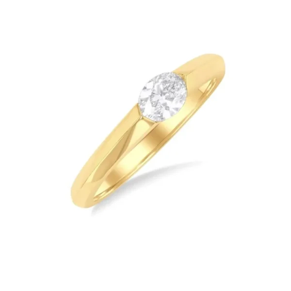 Fashion Kelley Collection East West Oval Cut Diamond Ring