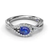 Discount Fana East-to-West Oval Sapphire Ring