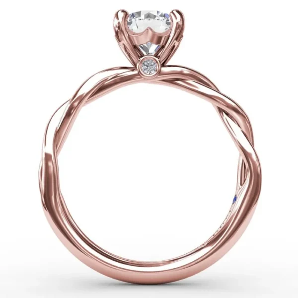 Hot Fana Elegantly Twisted Engagement Ring