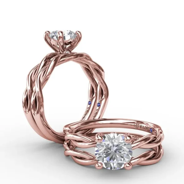 Hot Fana Elegantly Twisted Engagement Ring