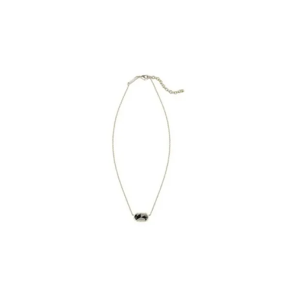 New Kendra Scott Elisa Gold Pendant Necklace in Black