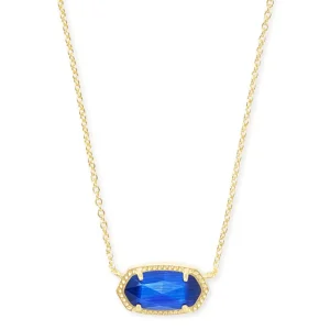 Sale Kendra Scott Elisa Gold Pendant Necklace in Cobalt Cat's Eye