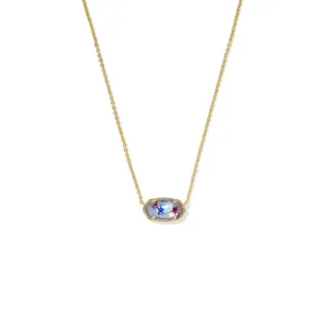 Sale Kendra Scott Elisa Short Pendant in Red White Blue Mix