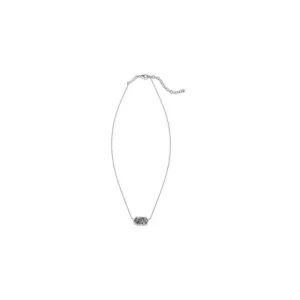 Online Kendra Scott Elisa Silver Pendant Necklace in Platinum Drusy