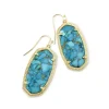 New Kendra Scott Elle in Bronze Veined Turqoise