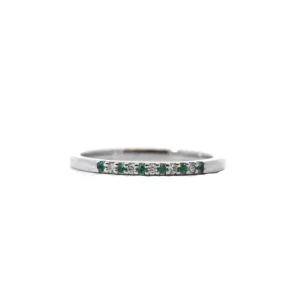 Hot Kelley Collection Emerald & Diamond Band