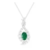 Discount Kelley Collection Emerald & Diamond Pendant