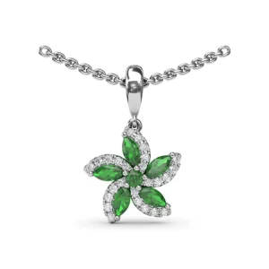 New Fana Emerald and Diamond Catalina Pendant