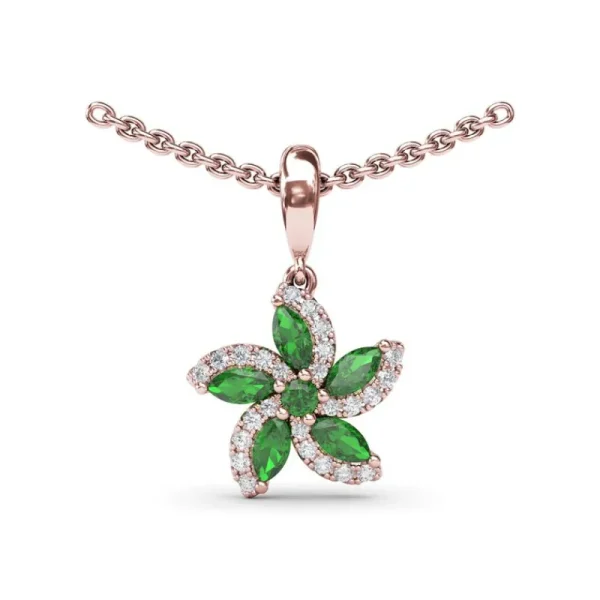 New Fana Emerald and Diamond Catalina Pendant