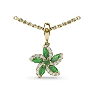 New Fana Emerald and Diamond Catalina Pendant