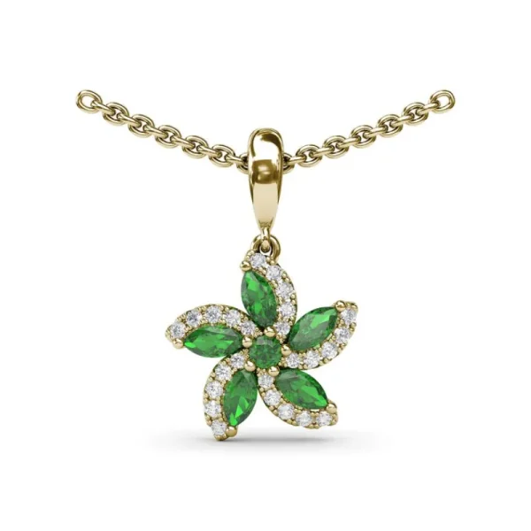 New Fana Emerald and Diamond Catalina Pendant