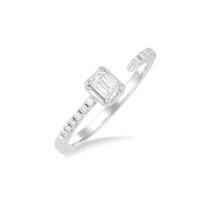 Sale Kelley Collection Emerald Cut Open Diamond Ring