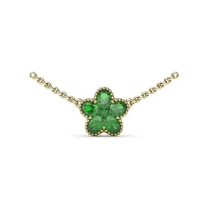 Hot Fana Emerald Magnolia Necklace