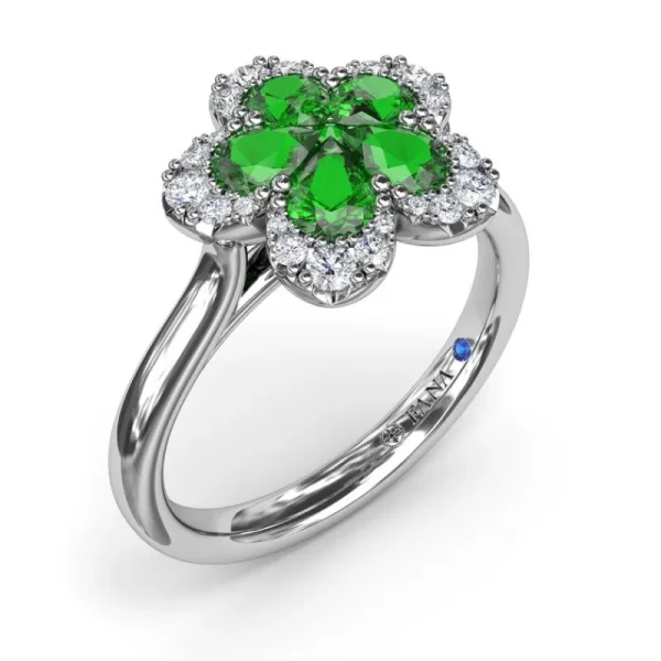 Clearance Fana Emerald Magnolia Ring