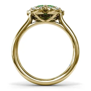 Clearance Fana Emerald Magnolia Ring