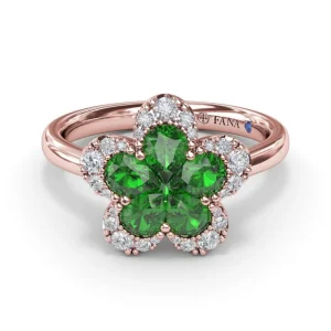 Clearance Fana Emerald Magnolia Ring