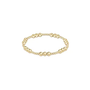 Fashion ENewton Design ENewton Classic Joy Pattern 5 mm Bead Bracelet-Gold