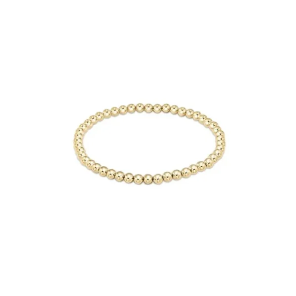 Fashion ENewton Design Extends Classic Gold 4 mm Bead Bracelet