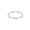 Hot ENewton Design Extends-Classic Joy Pattern 5 mm Bead Bracelet-Gold