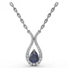 Hot Fana Feel The Love Sapphire and Diamond Pendant