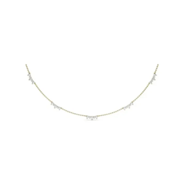 Sale Fana Five Stone Diamond Station Necklace