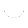 Best Fana Five Stone Sapphire and Diamond Station Necklace