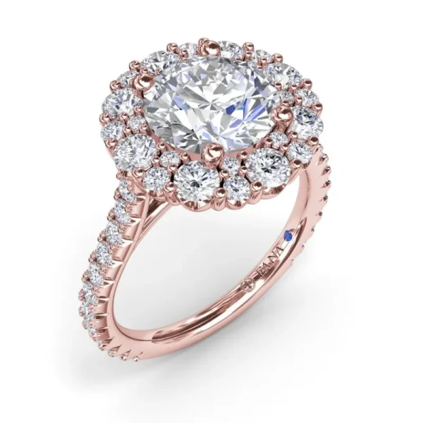 Outlet Fana Floral Cluster Diamond Engagement Ring